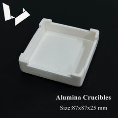Alumina (Al₂O₃) Sintering Tray - 87x87x25mm Rectangular Vented - for Dental Lab Sintering Furnace