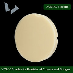 Acetal PMMA Disc - 95mm Zirkonzahn Compatible for Provisional Crown & Bridge