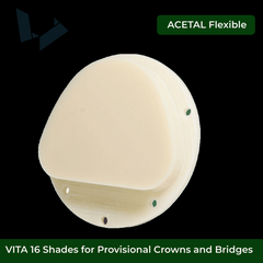 Acetal PMMA Disc - 71mm Amann Girrbach Ceramill Compatible Provisional Crown & Bridge