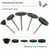 Diamond Stone for Zirconia Lithium Disilicate All Ceramic - (DX Series) Medium Black Color