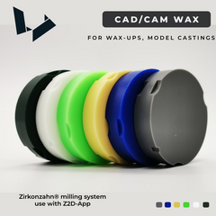 95mm Cad/Cam Wax Disc for Zirkonzahn® milling systemuse with Z2D-App