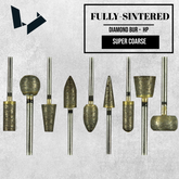 Super Coars Fully Sintered Diamonds HP Bur - Black (120-150 Grit)