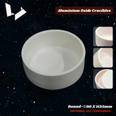 High-Alumina Dental Sintering Crucible – Ø90X35mm Round Open