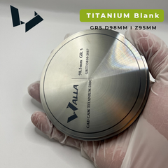 GR5 Titanium Cad Cam Milling Blank - 98.5mm Open System