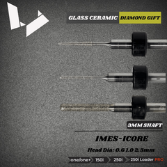 3mm Shaft Lithium Disilicate Composites Glass Ceramic Grinding Tools — imes icore(CORiTEC® 150i Pro / 250i Loader Pro)Milling Machine