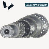 0.3-0.4mm Hard Diamond Disc - Double Sided Medium Grit Cutting Disc