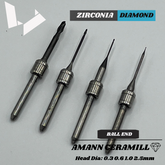 Diamond Coated Milling Burs for Zolid Zirconia - Ceramill Compatible
