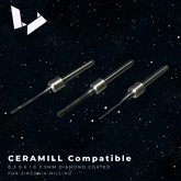 Diamond Coated Milling Burs for Zolid Zirconia - Ceramill Compatible