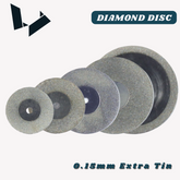 0.15mm Extra Tin Diamond Disc - Double Sided Extra Fine Cutting Disc