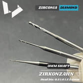 CAD/CAM Diamond Milling Bur Zirconia (3 mm) - for Zirkonzahn CAD/CAM Milling Units