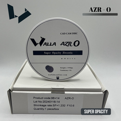 AZR O High Opacity Zirconia Disc - 98mm Open System