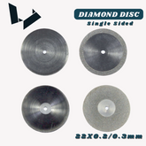 22X0.2mm 22X0.3mm Diamond Disc - Single Sided Cutting Disc