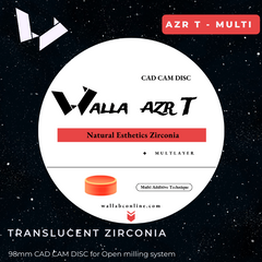 AZR T High Translucen Multilayer Zirconia Disc - 98mm Open System
