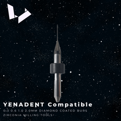 Diamond Liked Coated Milling Burs — Yenadent D10 / D15 / D16 / D43 / D40 Milling Machine