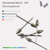 Coarse HP Diamond Burs Green Ring for Fast Contouring & Shaping of Dental Ceramics