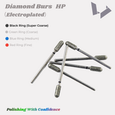 Super Coarse Diamond Burs HP Black Ring for Dental Zirconia & Ceramic Heavy Trimming