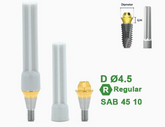 Ø4.5 Ø5.5 Screw Abutment for Dentium SuperLine ll, SuperLine, and implantium