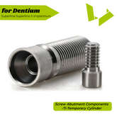 Screw Abutment Components - Ti-Temporary Cylinder for Dentium SuperLine ll, SuperLine, and lmplantium