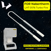 Mosi2 Heating Elements Replacement for Nabertherm LHT 01/16 Turbo Fire Zirconia Sintering Furnace - 6000092231