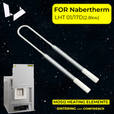 Mosi2 Heating Elements Replacement for Nabertherm LHT 01/17D Zirconia Sintering Furnace - 692253495 / 692253380