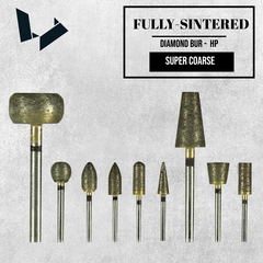 Super Coars Fully Sintered Diamonds HP Bur - Black (120-150 Grit)