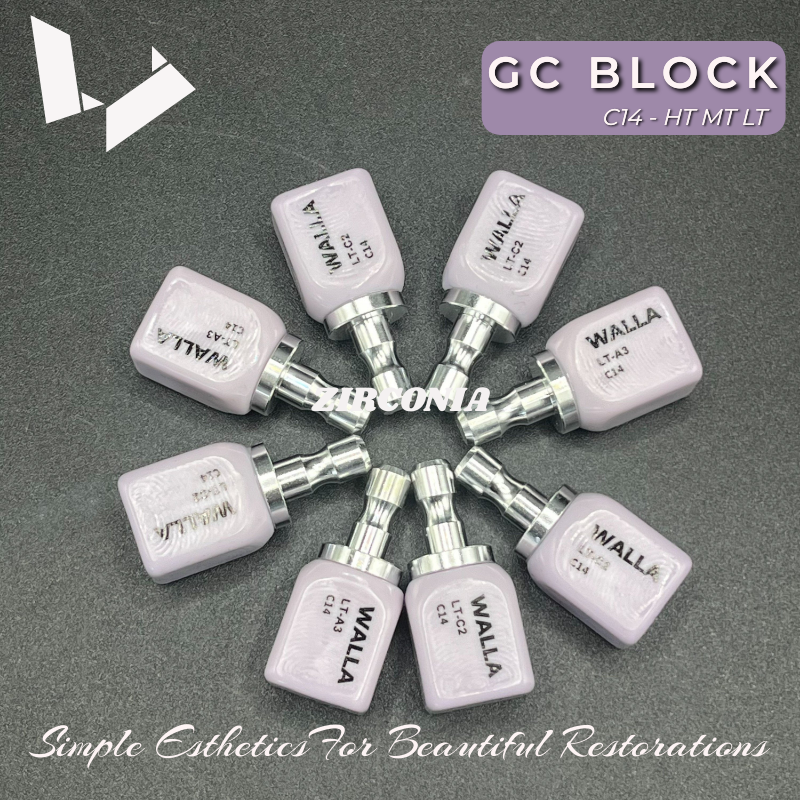 Lithium Disilicate Block - C14（5 pieces/pack）LT