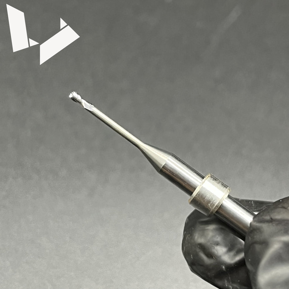 [PB-49] [PB-50] [PB-51] 4mm Shaft PMMA Milling Tool with Stop Ring - Arum 300 Series Compatible