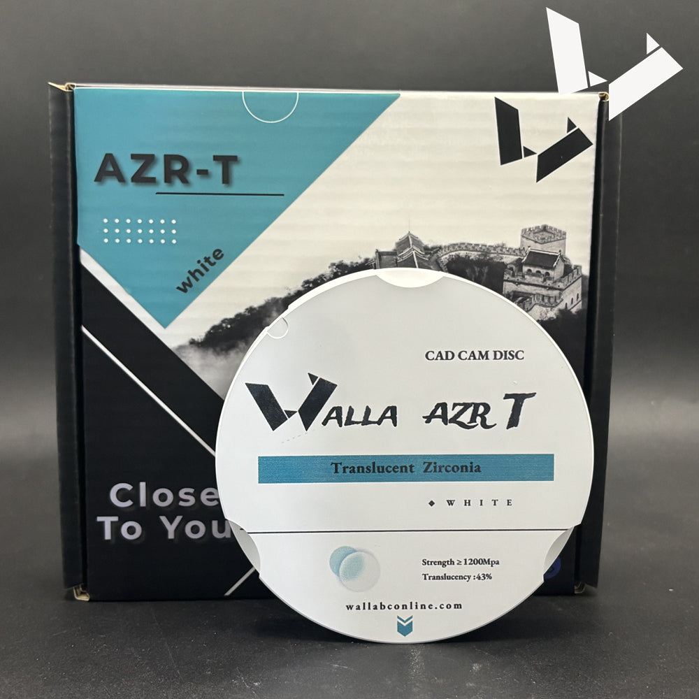 Disco de zirconio de alta translucidez AZR T de 95 mm para fresadora Zirkonzahn