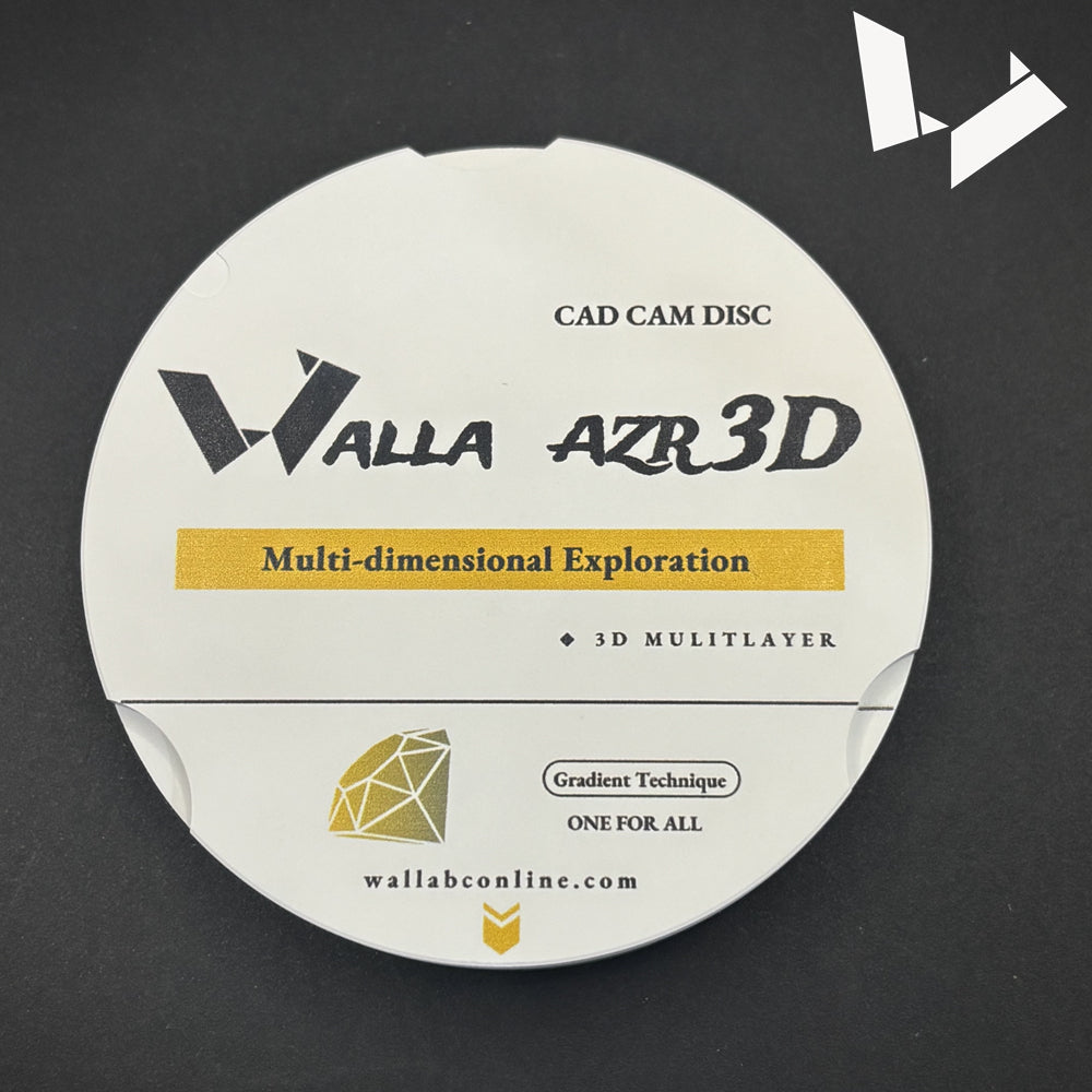 AZR 3D Multilayer Zirconia Disc - 95mm for Zirkonzahn Milling Machine