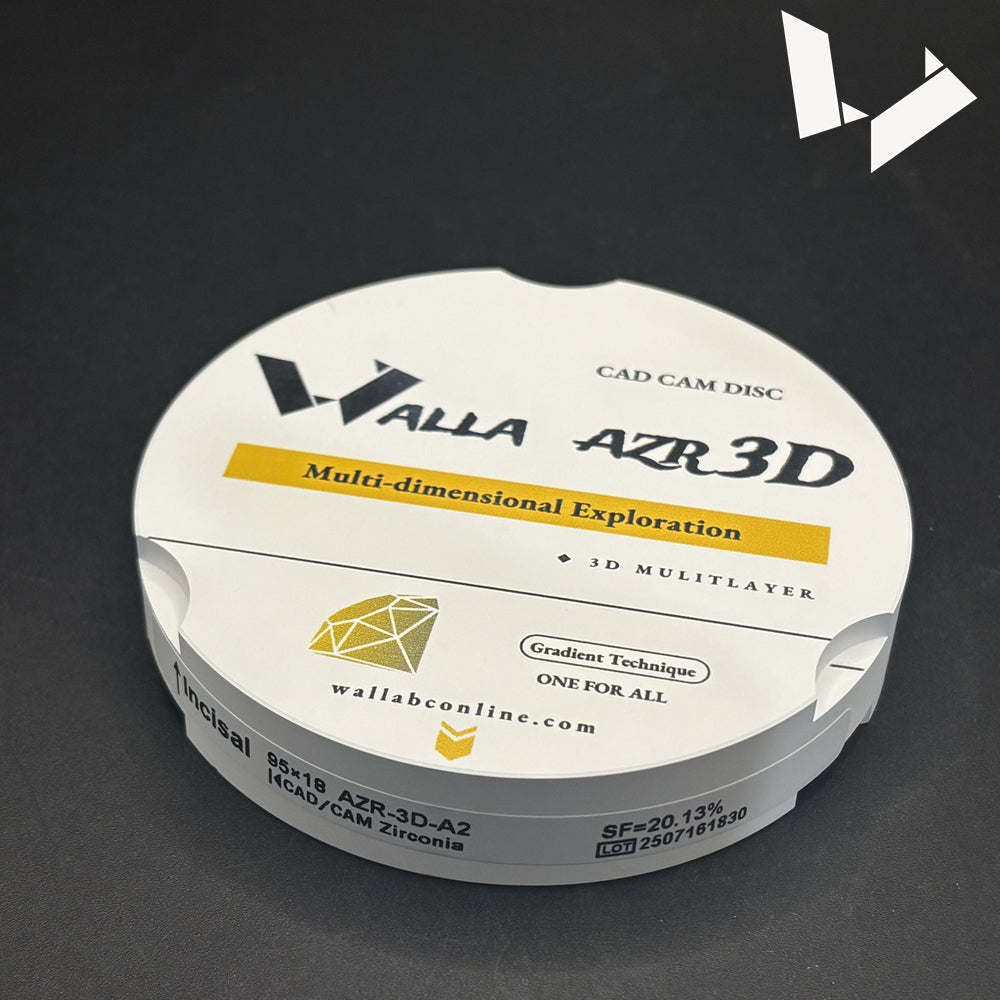 AZR 3D Multilayer Zirconia Disc - 95mm for Zirkonzahn Milling Machine