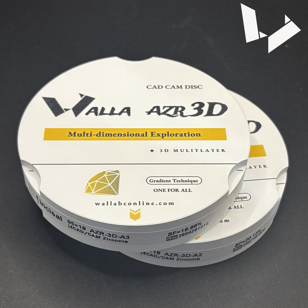 AZR 3D Multilayer Zirconia Disc - 95mm for Zirkonzahn Milling Machine