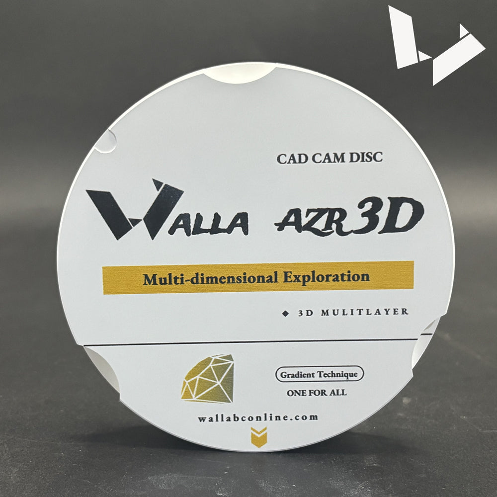 AZR 3D Multilayer Zirconia Disc - 95mm for Zirkonzahn Milling Machine