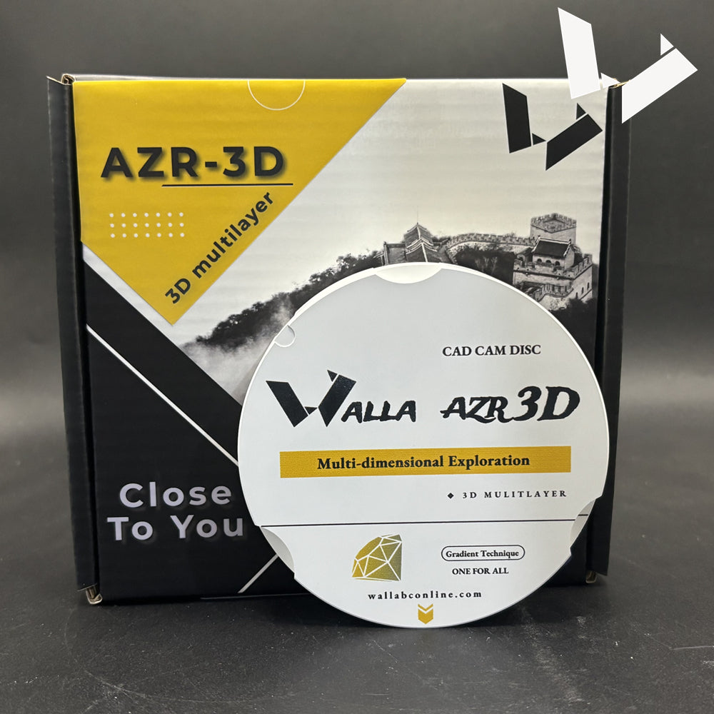 AZR 3D Multilayer Zirconia Disc - 95mm for Zirkonzahn Milling Machine