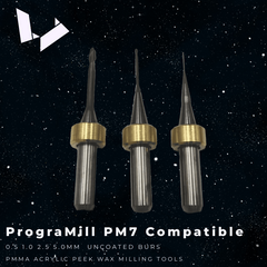 PMMA Milling Burs — Ivoclar Progamill PM7 Milling Machine