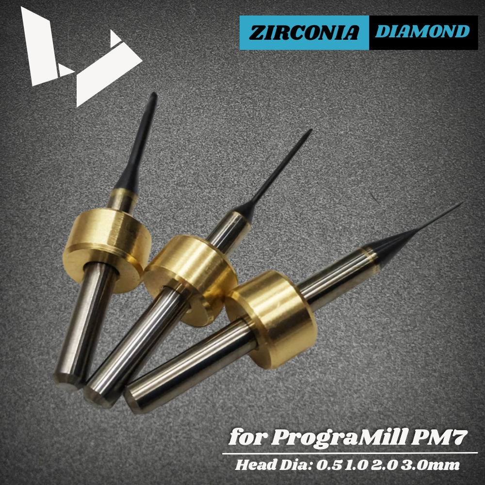 Diamond Coated Milling Burs — Ivoclar Progamill PM7 Milling Machine