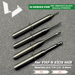 32mm Radius Cutter for NON-PRECIOUS ALLOYS (CoCr) & TITANIUM* - VHF 4 Axis Milling Machine Compatible