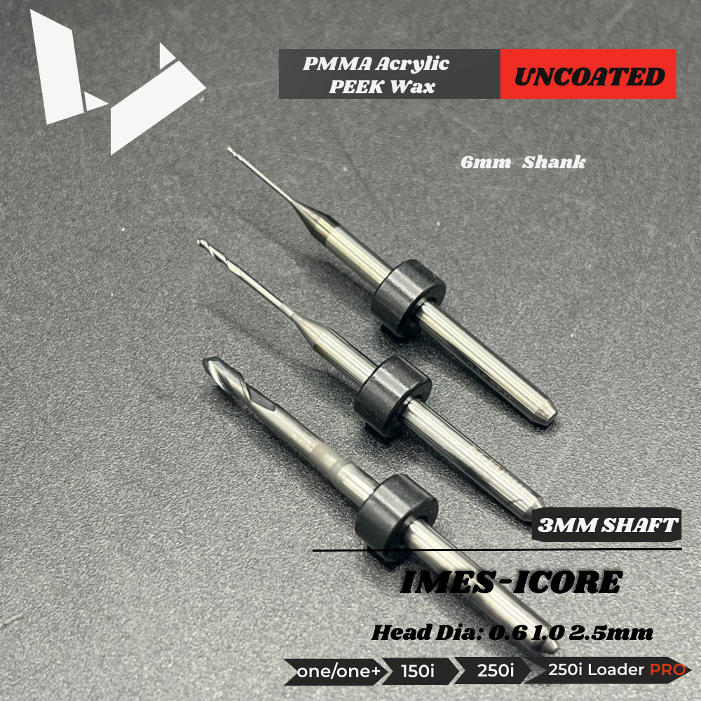 3mm Shaft PMMA Milling burs —— imes icore（CORiTEC® 150i / CORiTEC 250i）Milling Machine