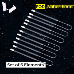 Mosi2 Heating Element Replacement for Nabertherm LHT 01/16 Turbo Fire Zirconia Sintering Furnace - 6000092231