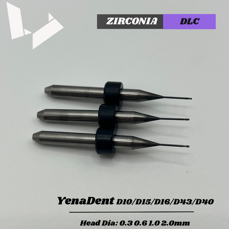 Diamond Liked Coated Milling Burs — Yenadent D10 / D15 / D16 / D43 / D40 Milling Machine