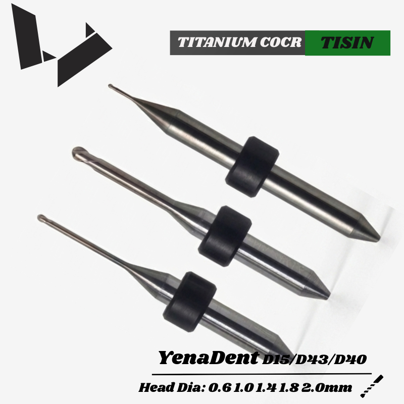 Titanium CoCr Milling Burs —Yenadent DC40 Milling Machine