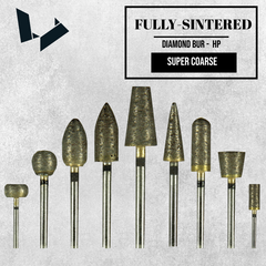 Super Coars Fully Sintered Diamonds HP Bur - Black (120-150 Grit)