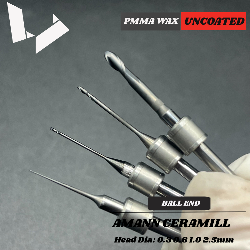 PMMA Milling Burs — Amann Girrbach Ceramill Matik / Motion 2 / Motion 3 Milling Machine