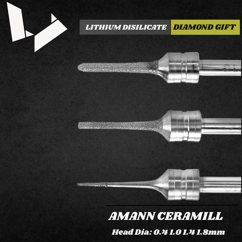 Lithium Disilicate Composites Grinding Tools — Amann Girrbach Ceramill Matik / Motion 2 / Motion 3 Milling Machine