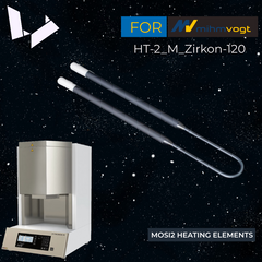 Parts for Oven - Mosi2 Heating Elements Replacement for Mihm Vogt HT-2-M-ZIRLON-120 3800 W Sintering Oven