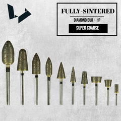 Super Coars Fully Sintered Diamonds HP Bur - Black (120-150 Grit)