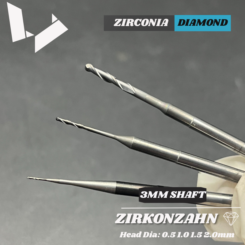 CAD/CAM Milling Bur Zirconia (3 mm)  - for Zirkonzahn CAD/CAM Milling Units