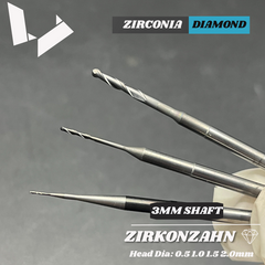 CAD/CAM Milling Bur Zirconia (3 mm)  - for Zirkonzahn CAD/CAM Milling Units