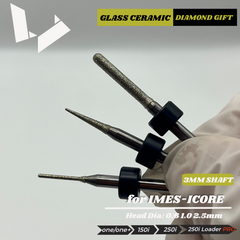 3mm Shaft Lithium Disilicate Composites Glass Ceramic Grinding Tools — imes icore（CORiTEC® 150i Pro / 250i Loader Pro）Milling Machine
