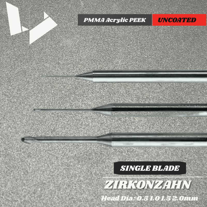 CAD/CAM Milling Bur PMMA (3 mm)  - Single Blade for Zirkonzahn CAD/CAM Milling Units