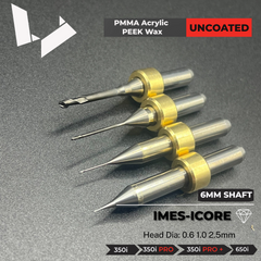 6mm Shaft PMMA Milling burs —— imes icore（CORiTEC 350i / 350i Pro / 650i）Milling Machine